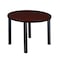Kee Round Tables > Breakroom Tables > Kee Square & Round Tables, Wood, Metal Top, Mahogany TB42RNDMHBPBK - alternate 1